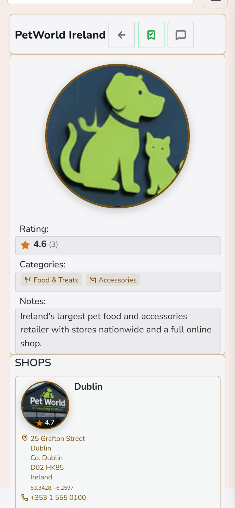 Supplier detail